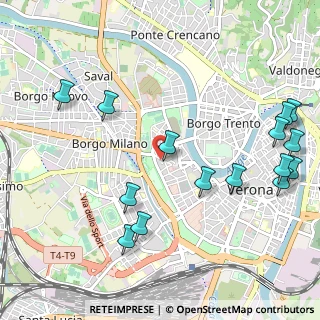 Mappa Via Porta S. Zeno, 37121 Verona VR, Italia (1.28667)