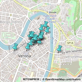 Mappa Vicolo Samaritana, 37121 Verona VR, Italia (0.255)