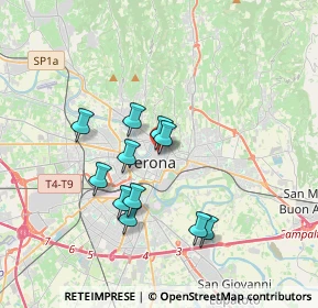 Mappa Via Cappello, 37121 Verona VR, Italia (3.03273)