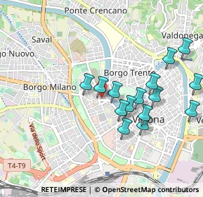 Mappa Via Barbarani Berto, 37123 Verona VR, Italia (0.91333)