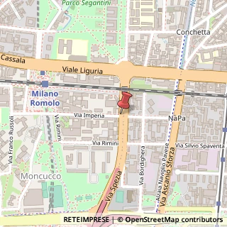Mappa Via Imperia, 20, 20142 Milano, Milano (Lombardia)