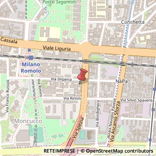 Mappa Via Spezia, 16, 20142 Milano, Milano (Lombardia)