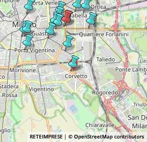 Mappa Via Privata Baldassarre Longhena, 20139 Milano MI, Italia (2.52375)