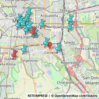 Mappa Via Longhena Baldassare, 20139 Milano MI, Italia (2.5415)