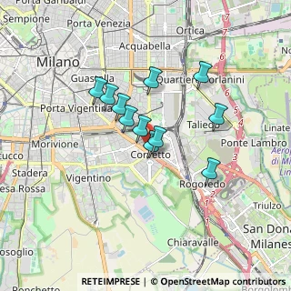 Mappa Via Longhena Baldassare, 20139 Milano MI, Italia (1.29727)