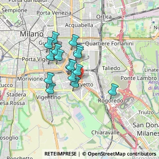 Mappa Via Longhena Baldassare, 20139 Milano MI, Italia (1.375)