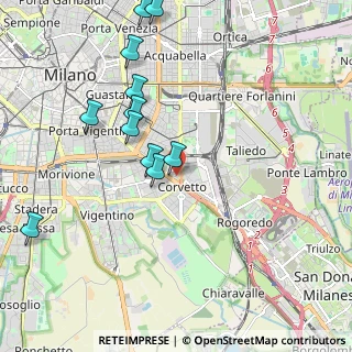 Mappa Via Longhena Baldassare, 20139 Milano MI, Italia (2.12455)