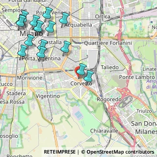 Mappa Via Longhena Baldassare, 20139 Milano MI, Italia (2.8475)