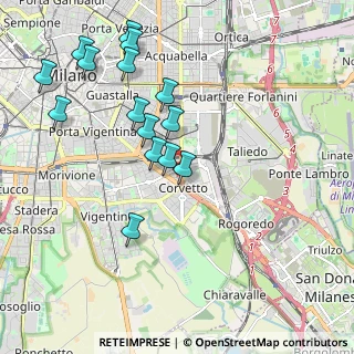 Mappa Via Longhena Baldassare, 20139 Milano MI, Italia (2.07733)