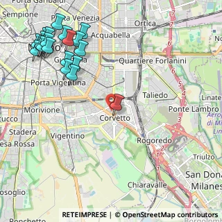 Mappa Via Longhena Baldassare, 20139 Milano MI, Italia (2.8715)