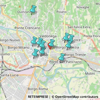 Mappa Stradone San Tomaso, 37121 Verona VR, Italia (1.39818)