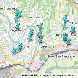 Mappa Stradone San Tomaso, 37121 Verona VR, Italia (1.2595)