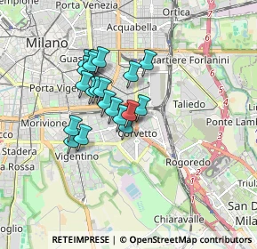 Mappa Corso Lodi, 20132 Milano MI, Italia (1.2815)