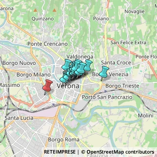 Mappa Via Dietro S. Sebastiano, 37121 Verona VR, Italia (0.558)