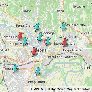 Mappa Via Dietro S. Sebastiano, 37121 Verona VR, Italia (1.87667)