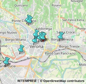 Mappa Via Dietro S. Sebastiano, 37121 Verona VR, Italia (1.55917)