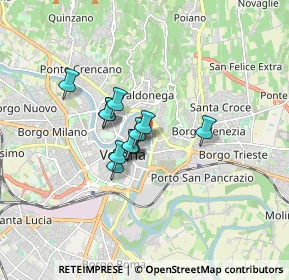 Mappa Via Nizza, 37121 Verona VR, Italia (1.05083)