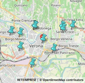 Mappa Via Nizza, 37121 Verona VR, Italia (1.91273)