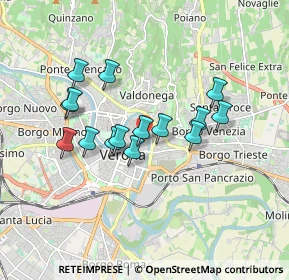 Mappa Via S. Salvatore Corte Regia, 37121 Verona VR, Italia (1.48867)