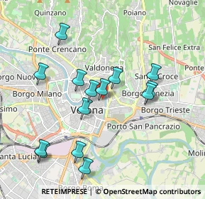 Mappa Via S. Salvatore Corte Regia, 37121 Verona VR, Italia (1.87357)