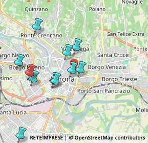 Mappa Via S. Salvatore Corte Regia, 37121 Verona VR, Italia (2.08083)