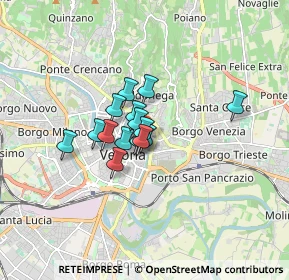 Mappa Via Nizza, 37121 Verona VR, Italia (0.98467)