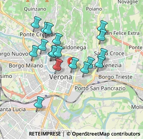 Mappa Via S. Salvatore Corte Regia, 37121 Verona VR, Italia (1.62556)