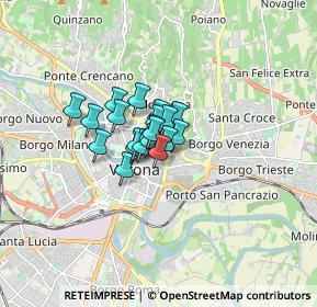 Mappa Via Nizza, 37121 Verona VR, Italia (0.8085)