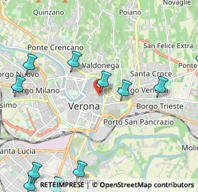 Mappa Via S. Salvatore Corte Regia, 37121 Verona VR, Italia (2.91182)