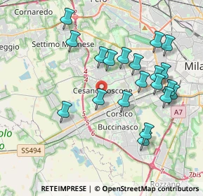 Mappa 20090 Cesano Boscone MI, Italia (3.8955)