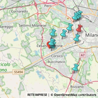 Mappa 20090 Cesano Boscone MI, Italia (3.875)