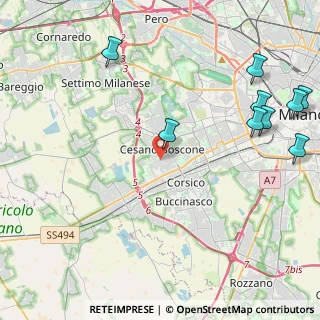 Mappa Via Pietro Mascagni, 20090 Cesano Boscone MI, Italia (6.82154)