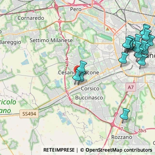 Mappa 20090 Cesano Boscone MI, Italia (5.9855)