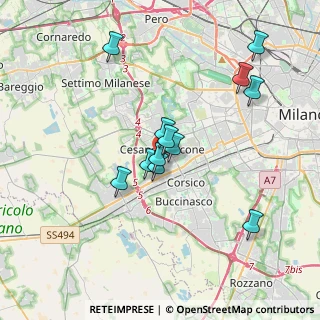 Mappa 20090 Cesano Boscone MI, Italia (3.19667)
