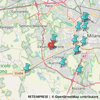 Mappa 20090 Cesano Boscone MI, Italia (4.78538)