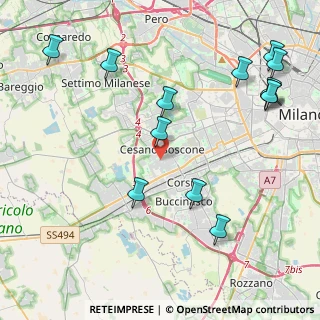 Mappa Via Pietro Mascagni, 20090 Cesano Boscone MI, Italia (5.12077)