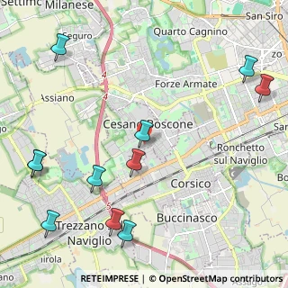 Mappa Via Pietro Mascagni, 20090 Cesano Boscone MI, Italia (2.84364)