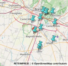 Mappa Via Borgo, 25021 Bagnolo Mella BS, Italia (7.2925)