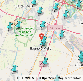 Mappa Via Borgo, 25021 Bagnolo Mella BS, Italia (6.1575)