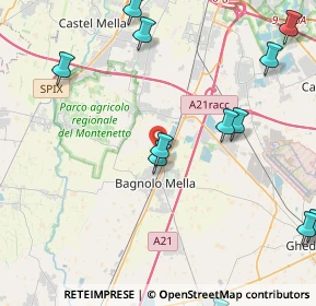 Mappa Via Borgo, 25021 Bagnolo Mella BS, Italia (6.39063)