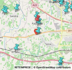 Mappa Via Giacomo Matteotti, 37060 Sona VR, Italia (3.4405)