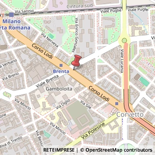 Mappa Corso Lodi, 99, 20139 Milano, Milano (Lombardia)