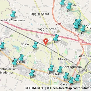 Mappa Via Camillo Benso Cavour, 35030 Rubano PD, Italia (3.3035)
