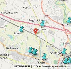 Mappa Via Camillo Benso Cavour, 35030 Rubano PD, Italia (3.2725)