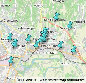 Mappa Via Giambettino Cignaroli, 37100 Verona VR, Italia (1.61438)