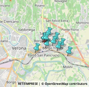 Mappa Via Giambettino Cignaroli, 37100 Verona VR, Italia (0.83727)