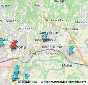 Mappa Via Giambettino Cignaroli, 37100 Verona VR, Italia (3.47182)