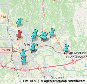 Mappa Via Giambettino Cignaroli, 37100 Verona VR, Italia (3.04333)