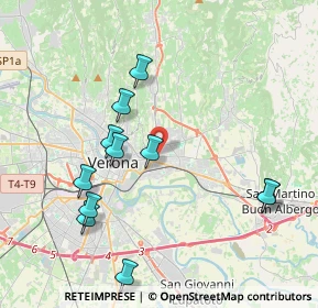 Mappa Via Giambettino Cignaroli, 37100 Verona VR, Italia (4.15545)