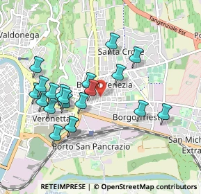Mappa Via Giambettino Cignaroli, 37100 Verona VR, Italia (0.915)
